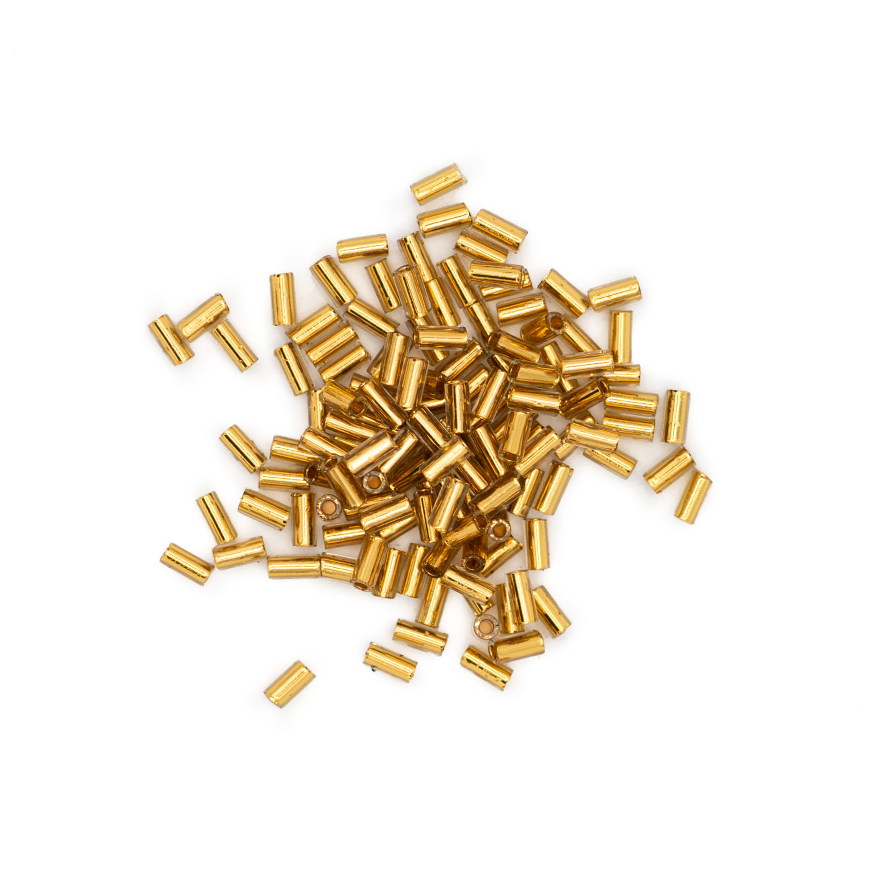 6 mm GOLD TUBE BEADS